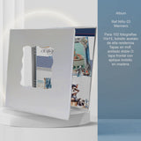 Álbum de Fotos Niño Marinero Blanco y Azul 24x32cm Argollado de Veinte Páginas - ALBUMES DE FOTOS | Bylmo