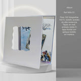 Álbum de Fotos Niño Oso Blanco y Azul 24x32cm Argollado de Veinte Páginas - ALBUMES DE FOTOS | Bylmo