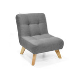 Poltrona Porto Gris 67x80cm De Un Puesto Capitoneado - SOFAS Y POLTRONAS | Bylmo