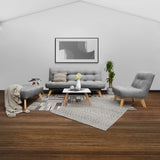 Poltrona Porto Gris 67x80cm De Un Puesto Capitoneado - SOFAS Y POLTRONAS | Bylmo