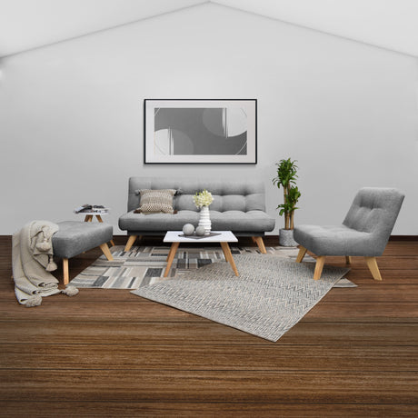 Poltrona Porto Gris 67x80cm De Un Puesto Capitoneado - SOFAS Y POLTRONAS | Bylmo