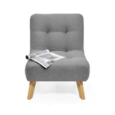 Poltrona Porto Gris 67x80cm De Un Puesto Capitoneado - SOFAS Y POLTRONAS | Bylmo