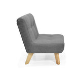 Poltrona Porto Gris 67x80cm De Un Puesto Capitoneado - SOFAS Y POLTRONAS | Bylmo