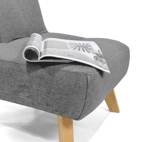 Poltrona Porto Gris 67x80cm De Un Puesto Capitoneado - SOFAS Y POLTRONAS | Bylmo