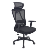 Silla Gerencial Orion Negro 62x127cm con Apoya Brazos con Soporte Lumbar y con Apoya Cabezas - SILLAS DE OFICINA | Bylmo