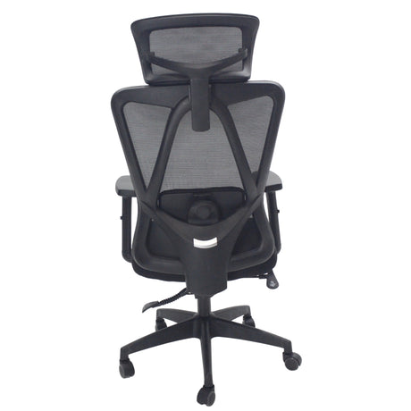Silla Gerencial Orion Negro 62x127cm con Apoya Brazos con Soporte Lumbar y con Apoya Cabezas - SILLAS DE OFICINA | Bylmo