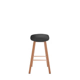 Set x 2 Sillas Bar Negro y Cafe Oscuro 52x86cm con Asiento Ovalado y sin Espaldar - SILLAS Y BUTACOS | Bylmo
