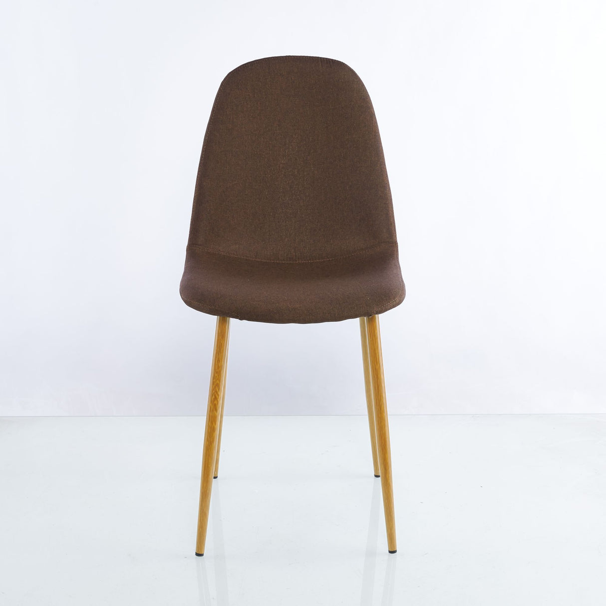 Set x 2 Sillas Concept Cafe Oscuro y Cafe Claro 44x85cm con Asiento Ovalado y con Espaldar - SILLAS Y BUTACOS | Bylmo