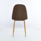 Set x 2 Sillas Concept Cafe Oscuro y Cafe Claro 44x85cm con Asiento Ovalado y con Espaldar - SILLAS Y BUTACOS | Bylmo