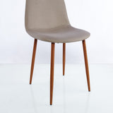 Set x 2 Sillas Concept Cafe Claro 44x85cm con Asiento Ovalado y con Espaldar - SILLAS Y BUTACOS | Bylmo