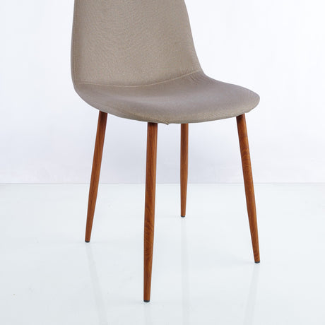 Set x 2 Sillas Concept Cafe Claro 44x85cm con Asiento Ovalado y con Espaldar - SILLAS Y BUTACOS | Bylmo