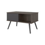 Mesa de Centro Zurich Milan y Plomo 63.3x40cm Rectangular con Compartimientos - MESAS DE CENTRO | Bylmo