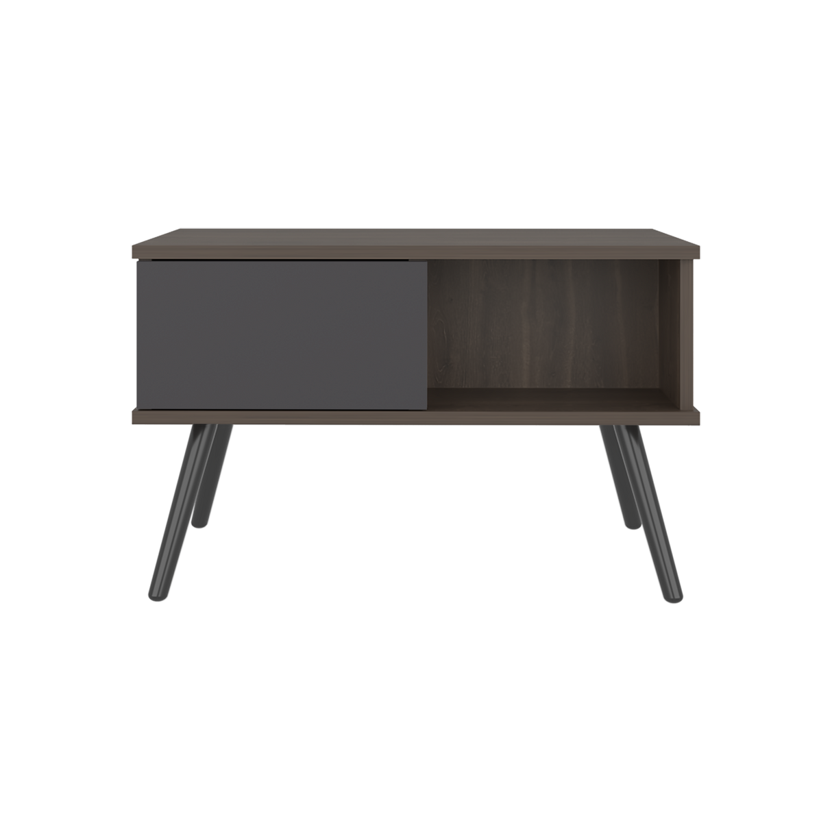Mesa de Centro Zurich Milan y Plomo 63.3x40cm Rectangular con Compartimientos - MESAS DE CENTRO | Bylmo
