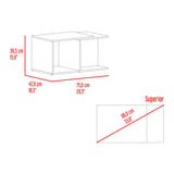 Mesa de Centro Cuera Capri y Wengue 75x3905cm Rectangular con Compartimientos - MESAS DE CENTRO | Bylmo