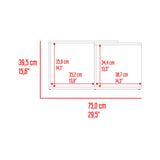 Mesa de Centro Cuera Capri y Wengue 75x3905cm Rectangular con Compartimientos - MESAS DE CENTRO | Bylmo