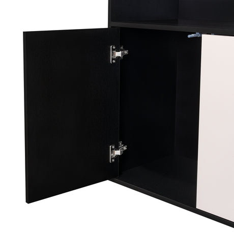 Bar Cuera Capri y Wengue 78.4x106.6cm con Cinco Compartimientos y con Seis Portabotellas - BARES | Bylmo