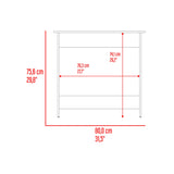 Escritorio Sion Bardolino y Blanco 80x75.6cm sin Cajones - ESCRITORIOS | Bylmo