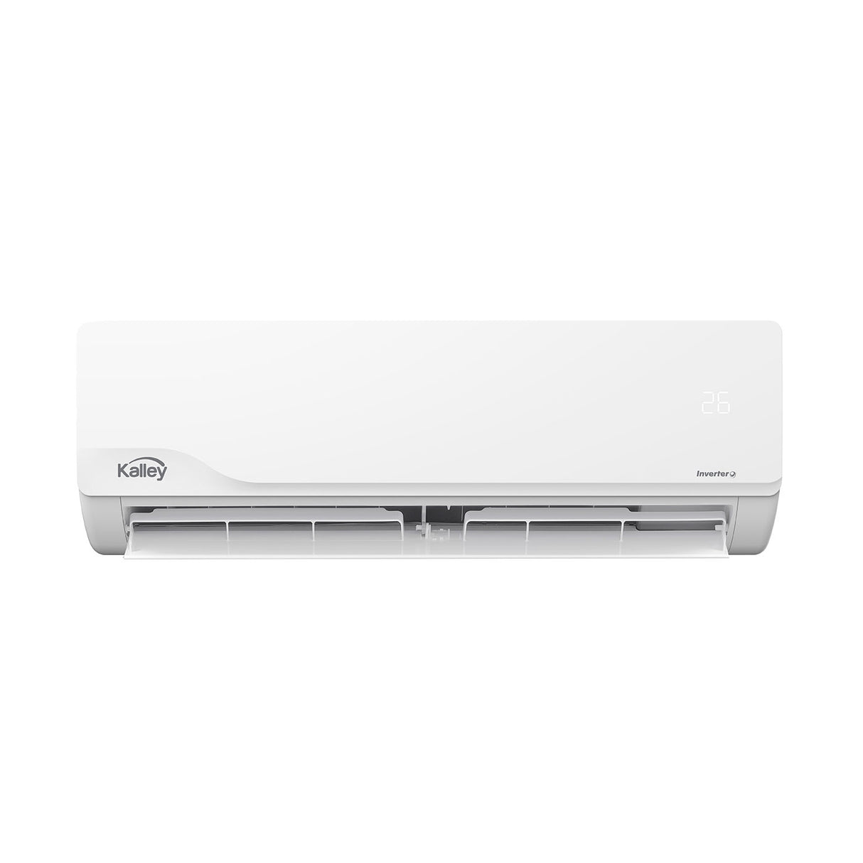 Aire Acondicionado Kalley Split Inverter Blanco Brillante 81.3x28.9cm 110 Voltios con Temporizador y con Control Remoto - AIRES ACONDICIONADOS | Bylmo