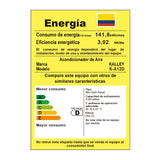 Aire Acondicionado Kalley Split Inverter Blanco Brillante 81.3x28.9cm 110 Voltios con Temporizador y con Control Remoto - AIRES ACONDICIONADOS | Bylmo
