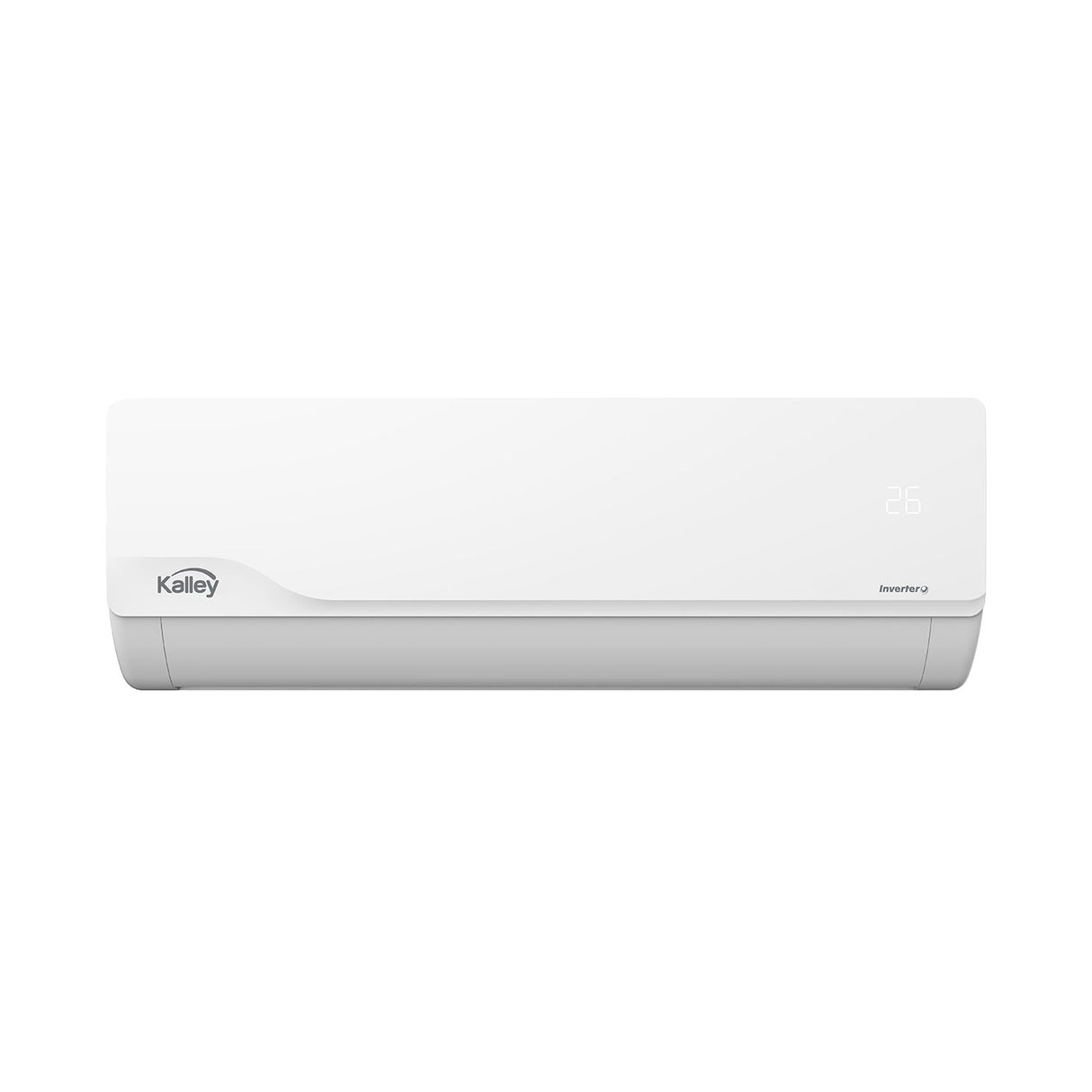 Aire Acondicionado Kalley Split Inverter Blanco Brillante 81.3x28.9cm 110 Voltios con Temporizador y con Control Remoto - AIRES ACONDICIONADOS | Bylmo