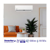 Aire Acondicionado Kalley Split Inverter Blanco Brillante 81.3x28.9cm 110 Voltios con Temporizador y con Control Remoto - AIRES ACONDICIONADOS | Bylmo