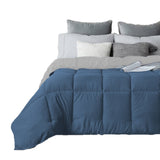 Edredón Acolchado Bicolor Azul y Gris 220x240cm Doble Faz para Cama Doble - TENDIDOS Y CUBRELECHOS | Bylmo