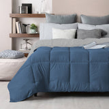 Edredón Acolchado Bicolor Azul y Gris 280x240cm Doble Faz para Cama King - TENDIDOS Y CUBRELECHOS | Bylmo