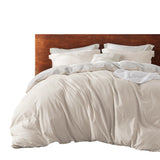 Funda de Duvet Bicolor Beige y Gris 220x240cm Doble Faz para Cama Doble - TENDIDOS Y CUBRELECHOS | Bylmo