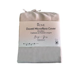 Funda de Duvet Bicolor Beige y Gris 280x240cm Doble Faz para Cama King - TENDIDOS Y CUBRELECHOS | Bylmo