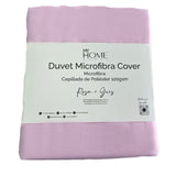 Combo Funda Duvet con Plumón Acolchado Bicolor Rosado y Gris 240x240cm Doble Faz para Cama Queen - TENDIDOS Y CUBRELECHOS | Bylmo