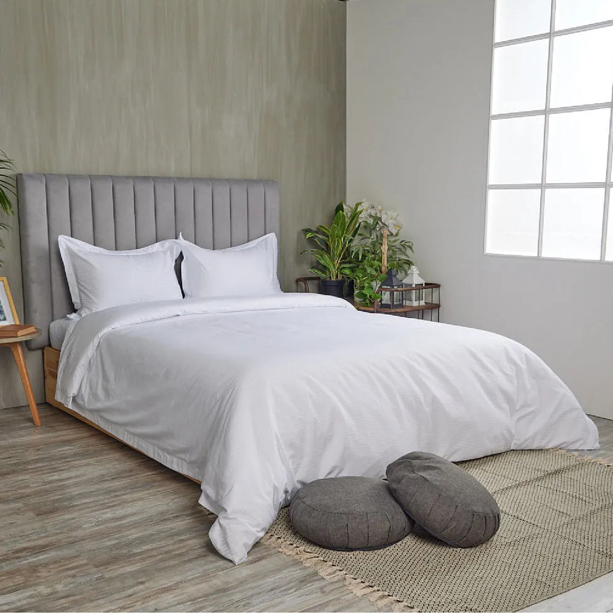 Funda de Duvet Acolchado Conttont Blanco 220x240cm Doble Faz para Cama Doble - TENDIDOS Y CUBRELECHOS | Bylmo