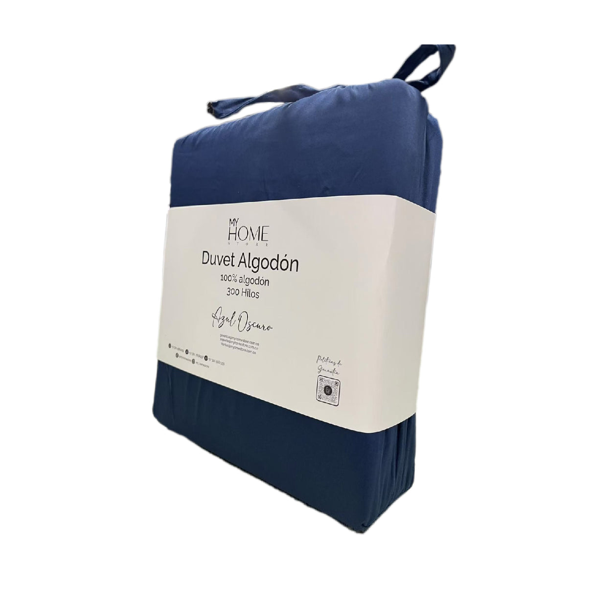 Funda de Duvet Acolchado Conttont Azul Oscuro 220x240cm Doble Faz para Cama Doble - TENDIDOS Y CUBRELECHOS | Bylmo