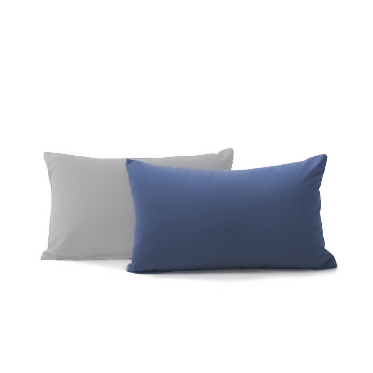 Combo Edredón Acolchado Bicolor Azul Oscuro y Gris Claro 240x240cm Doble Faz para Cama Queen - TENDIDOS Y CUBRELECHOS | Bylmo