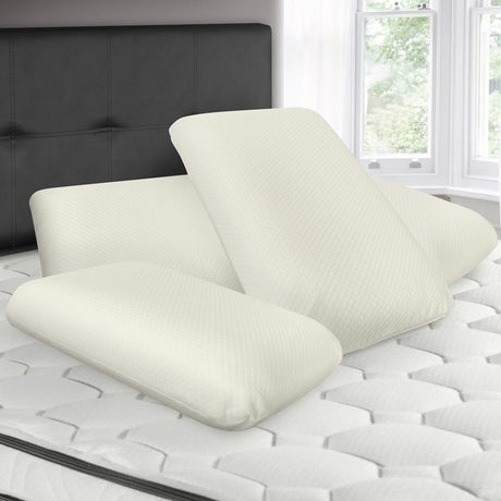 Combo 4 Almohadas Memory Dream Espuma Firme 56x37cm Para Dormir Boca Arriba Y De Costado - ALMOHADAS | Bylmo