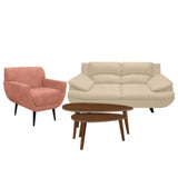 Sala Cindy Beige 180x85cm de Tres Puestos Antifluido con Apoya Brazos y Resistente a Rasguños - SOFAS Y POLTRONAS | Bylmo