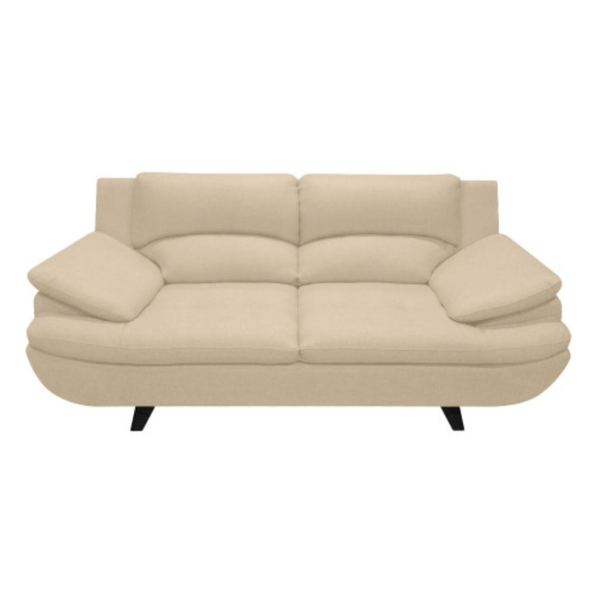 Sala Cindy Beige 180x85cm de Tres Puestos Antifluido con Apoya Brazos y Resistente a Rasguños - SOFAS Y POLTRONAS | Bylmo