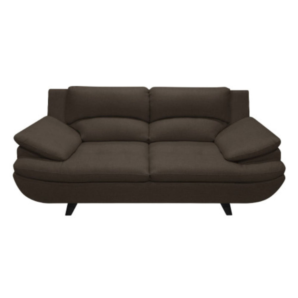 Sala Cindy Café 180x85cm de Tres Puestos Antifluido con Apoya Brazos y Resistente a Rasguños - SOFAS Y POLTRONAS | Bylmo