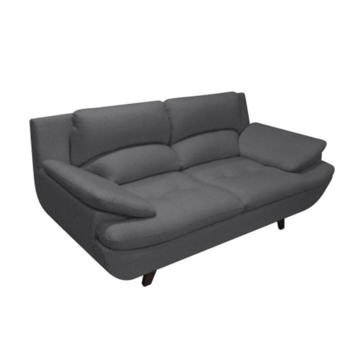 Sala Cindy Gris Oscuro 180x85cm de Tres Puestos Antifluido con Apoya Brazos y Resistente a Rasguños - SOFAS Y POLTRONAS | Bylmo