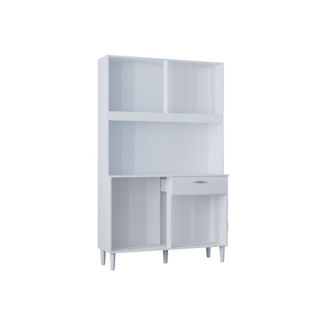 Alacena Cassia Blanco 103x172cm con Un Cajón y Ocho Puertas - ALACENAS Y MUEBLES MICROONDAS | Bylmo