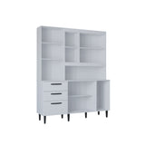Alacena Catarina Blanco 160x200cm con Dos Cajones y Seis Puertas - ALACENAS Y MUEBLES MICROONDAS | Bylmo