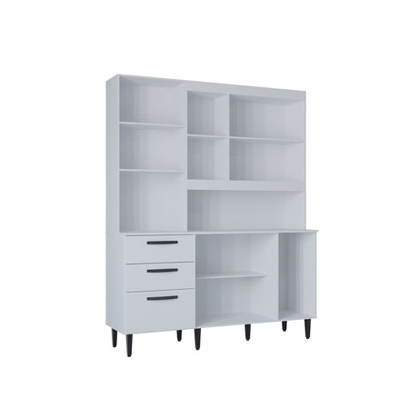 Alacena Catarina Blanco 160x200cm con Dos Cajones y Seis Puertas - ALACENAS Y MUEBLES MICROONDAS | Bylmo