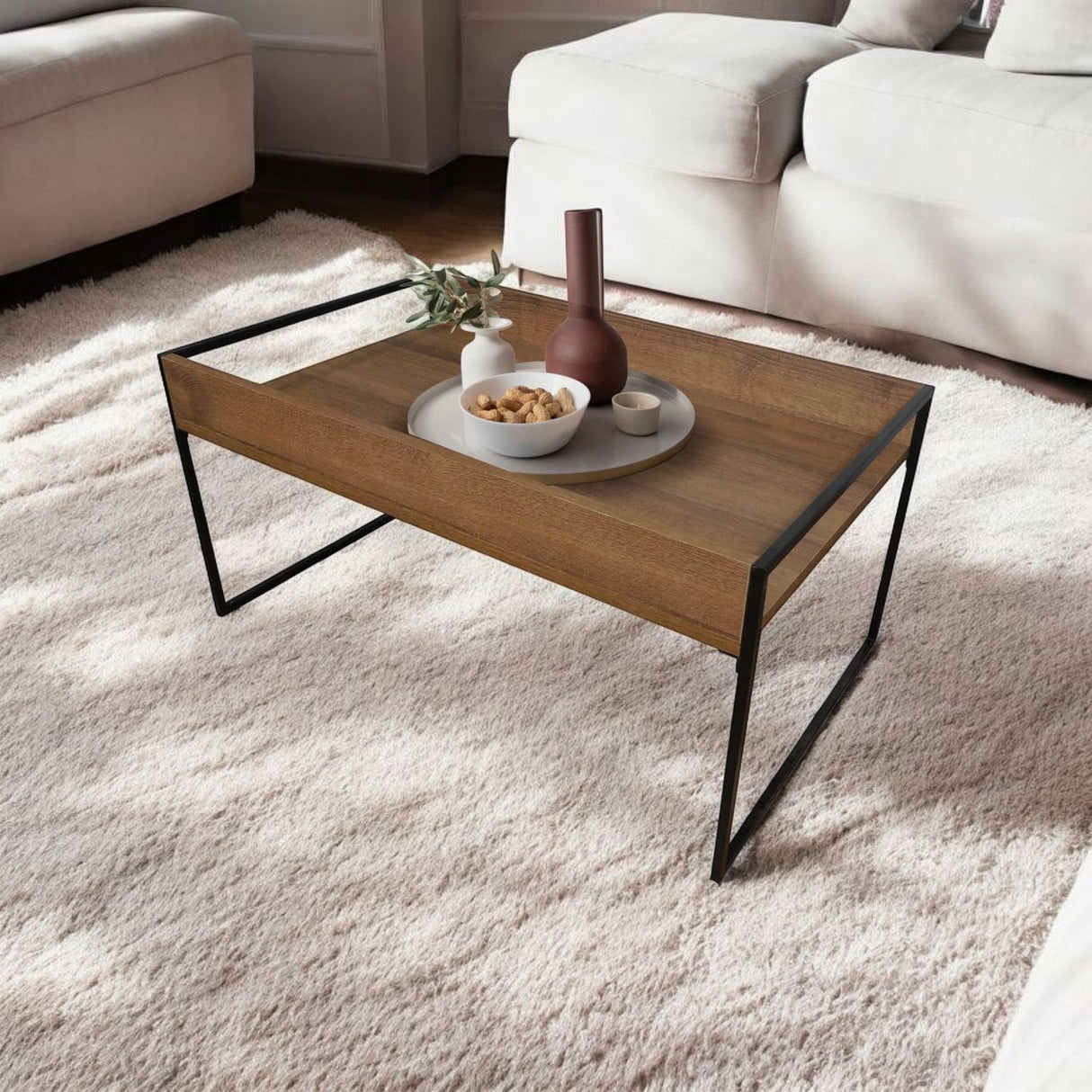 Sala Dubai Beige y Amaretto 160x70cm De Tres Puestos Antifluido con Mesa de Centro - SOFAS Y POLTRONAS | Bylmo