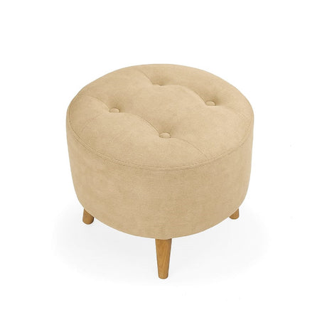 Sala Beige y Blanco 160x70cm De Tres Puestos Antifluido con Puff Banqueta Baúl y Mesa de Centro - SOFAS Y POLTRONAS | Bylmo