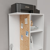 Escritorio con Biblioteca Home Blanco 120x140cm sin Cajones - ESCRITORIOS | Bylmo