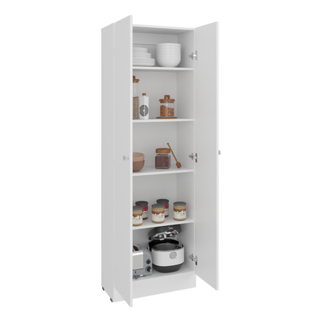 Alacena Blanco 60x180cm sin Cajones y con Dos Puertas - ALACENAS Y MUEBLES MICROONDAS | Bylmo