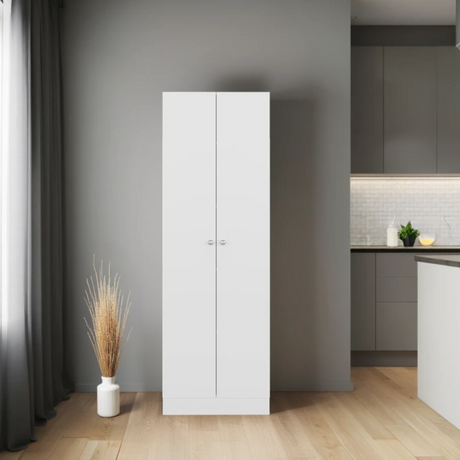 Alacena Blanco 60x180cm sin Cajones y con Dos Puertas - ALACENAS Y MUEBLES MICROONDAS | Bylmo