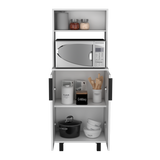 Alacena Oshawa Blanco 54x140cm sin Cajones y con Dos Puertas - ALACENAS Y MUEBLES MICROONDAS | Bylmo