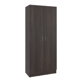 Alacena Dante Nogal y Wengue 76.5x181.2cm sin Cajones y con Dos Puertas - ALACENAS Y MUEBLES MICROONDAS | Bylmo