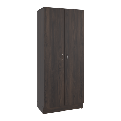 Alacena Dante Nogal y Wengue 76.5x181.2cm sin Cajones y con Dos Puertas - ALACENAS Y MUEBLES MICROONDAS | Bylmo