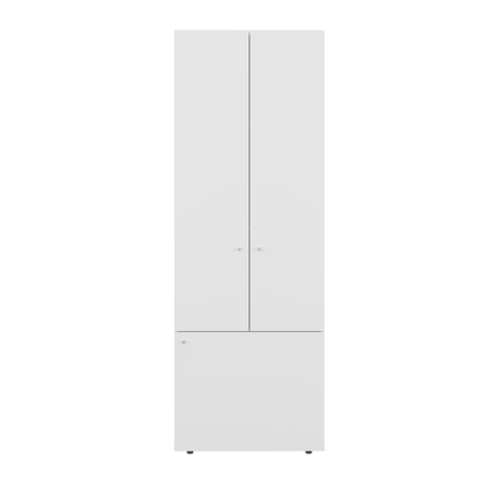 Closet Tuhogar Blanco 60x170cm sin Cajones y con Tres Puertas - CLOSETS | Bylmo